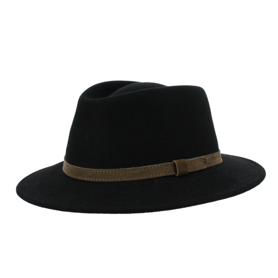 Biscoe traveler hat in wool felt made in France - Traclet