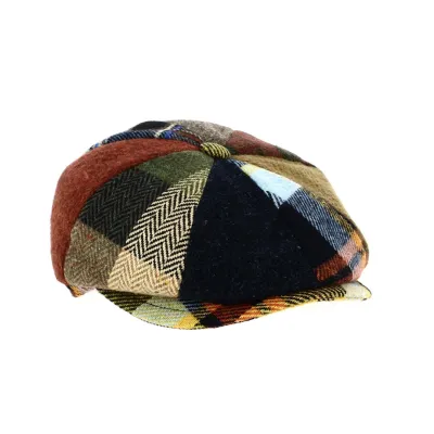 Casquette Brooklin Siena laine multicolore Shetland - Traclet