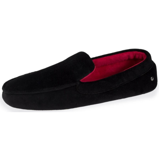 Men's Velvet Loafers with Leather Sole - Isotoner