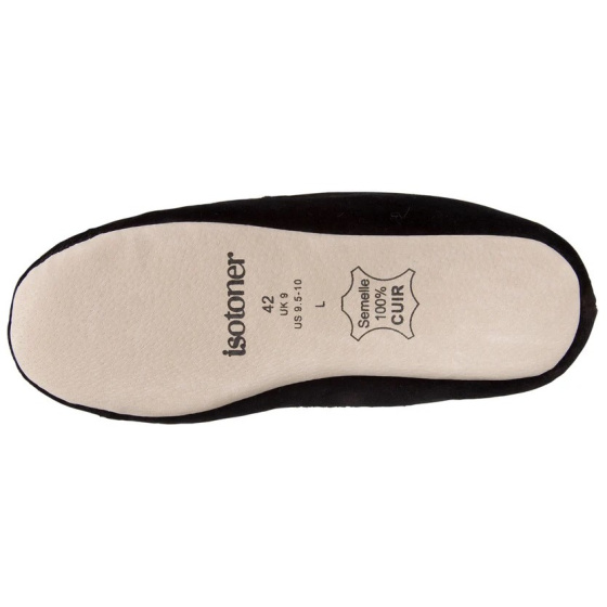 Mocassin Homme velours Semelle Cuir - Isotoner