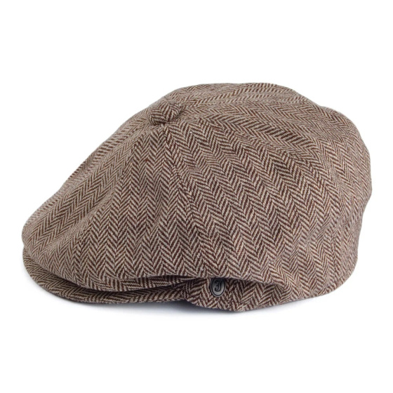Casquette Gavroche à Chevrons marron JAXON & JAMES Casquette Gavroche à Chevrons marron JAXON & JAMES
