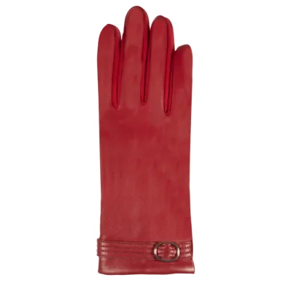 Gants Tactile Cuir Mouton Rouge - Isotoner  Référence : 20850 | Chapellerie Traclet