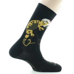 Socks Owl Cotton Anthracite Made in France - Dagobert