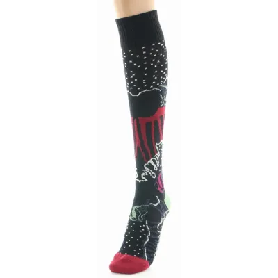 Chaussettes Femme Hautes Peignée Poissons Made in France - Berthe