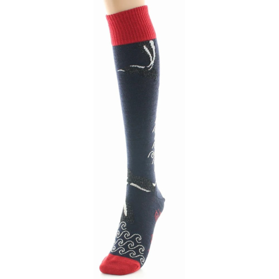 Chaussettes Femme Hautes Peignée La Baleine Made in France - Berthe