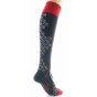 Women's High Combed Whale Socks Made in France - Berthe