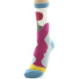 Chaussettes Femme Laine Peignée Patchwork Multicolore - Perrin