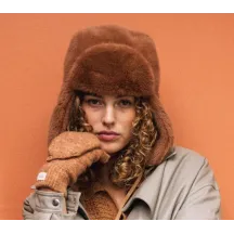 Brown Faux Fur Lucerne Ushanka - Barts  Reference: 20871| Chapellerie Traclet