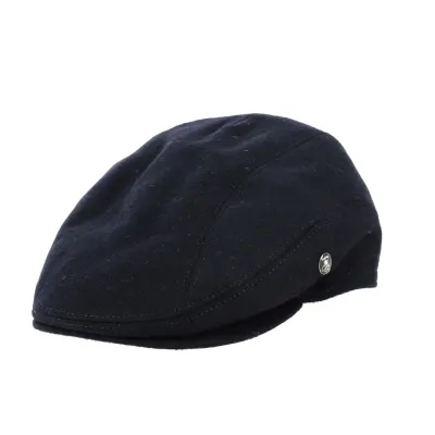 Casquette plate cache oreille loden marine Traclet