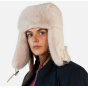 Brubru Bomber Cream Crochet Ushanka Hat - Barts