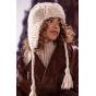 Brubru Bomber Cream Crochet Ushanka Hat - Barts