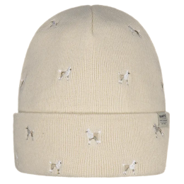 Short Beanie Vinson Dog Embroidery Cream - Barts