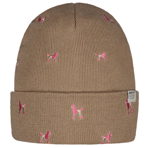 Bonnet Court Vinson Broderie Chien Sand - Barts