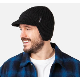 Duncin Cap Beanie with Ear Flaps Black - Barts