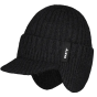 Duncin Cap Beanie with Ear Flaps Black - Barts