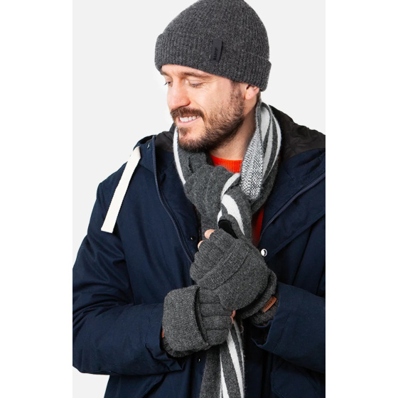 Haakon Grey Wool Gloves/Mittens - Barts Haakon Grey Wool Gloves/Mittens - Barts