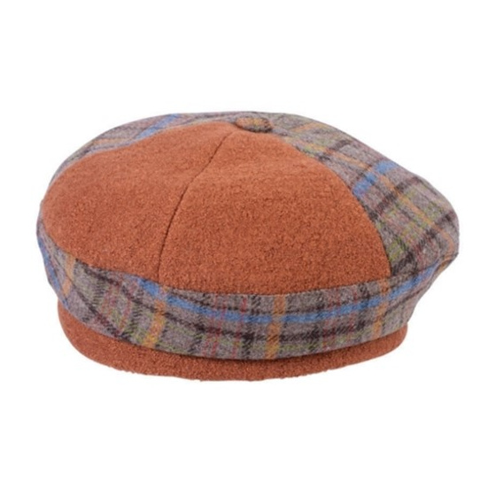 Two-Tone Lady Bec Wool Beret - Traclet