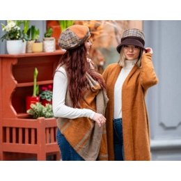 Two-Tone Lady Bec Wool Beret - Traclet