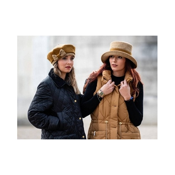 Mustard Wool Retro Beret - Traclet