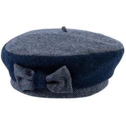 Navy Retro Beret Wool - Traclet