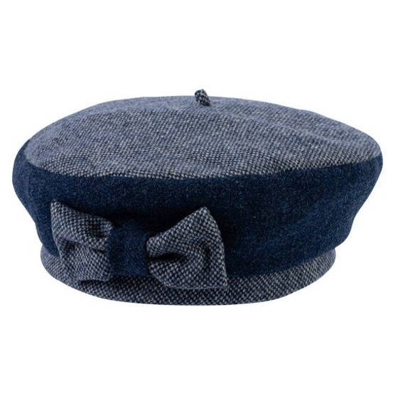 Navy Retro Beret Wool - Traclet