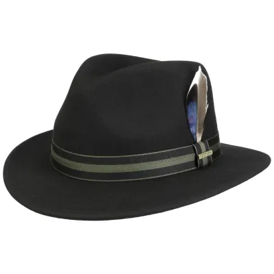 Stetson Hastings Traveller Hat Black Felt - Reference: 20944 | Traclet Hat Shop