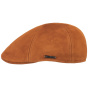 Duck Bill Cap Many Leather Cognac - Stetson