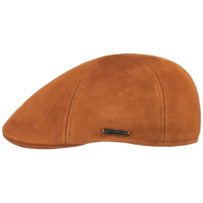 Duck Bill Cap Many Leather Cognac - Stetson - cap purchase Reference: 2972 | Chapellerie Traclet