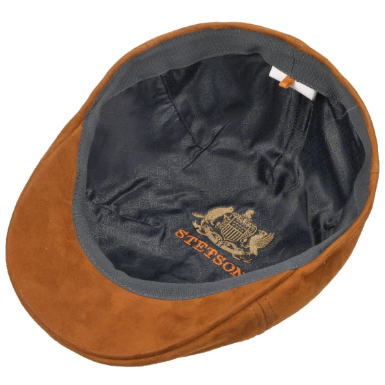 Casquette Bec de Canard Many Cuir Cognac - stetson Casquette Bec de Canard Many Cuir Cognac - stetson