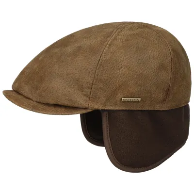 Casquette York Bec De Canard cache-oreilles Cuir - Stetson