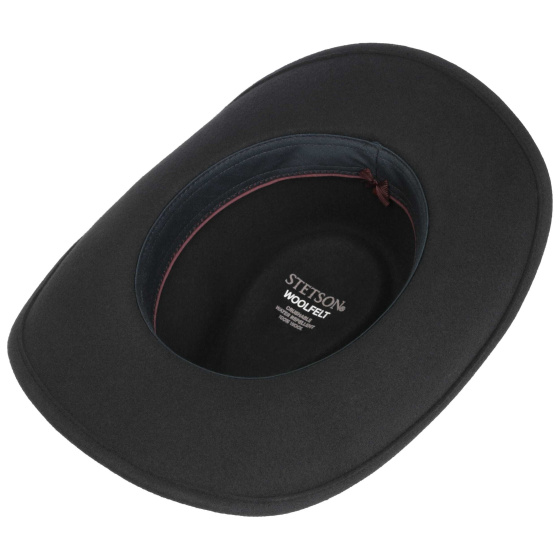 Western Hat Escomb Woolfelt Black - Stetson