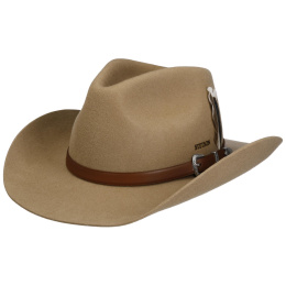 Western Kennecott Woolfelt Beige Hat - Stetson