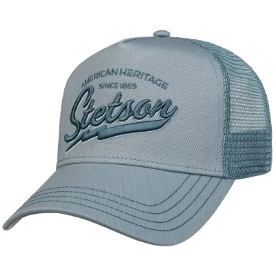 American Heritage Blue Trucker Baseball Cap - Stetson Reference: 20972| Traclet Hat Shop