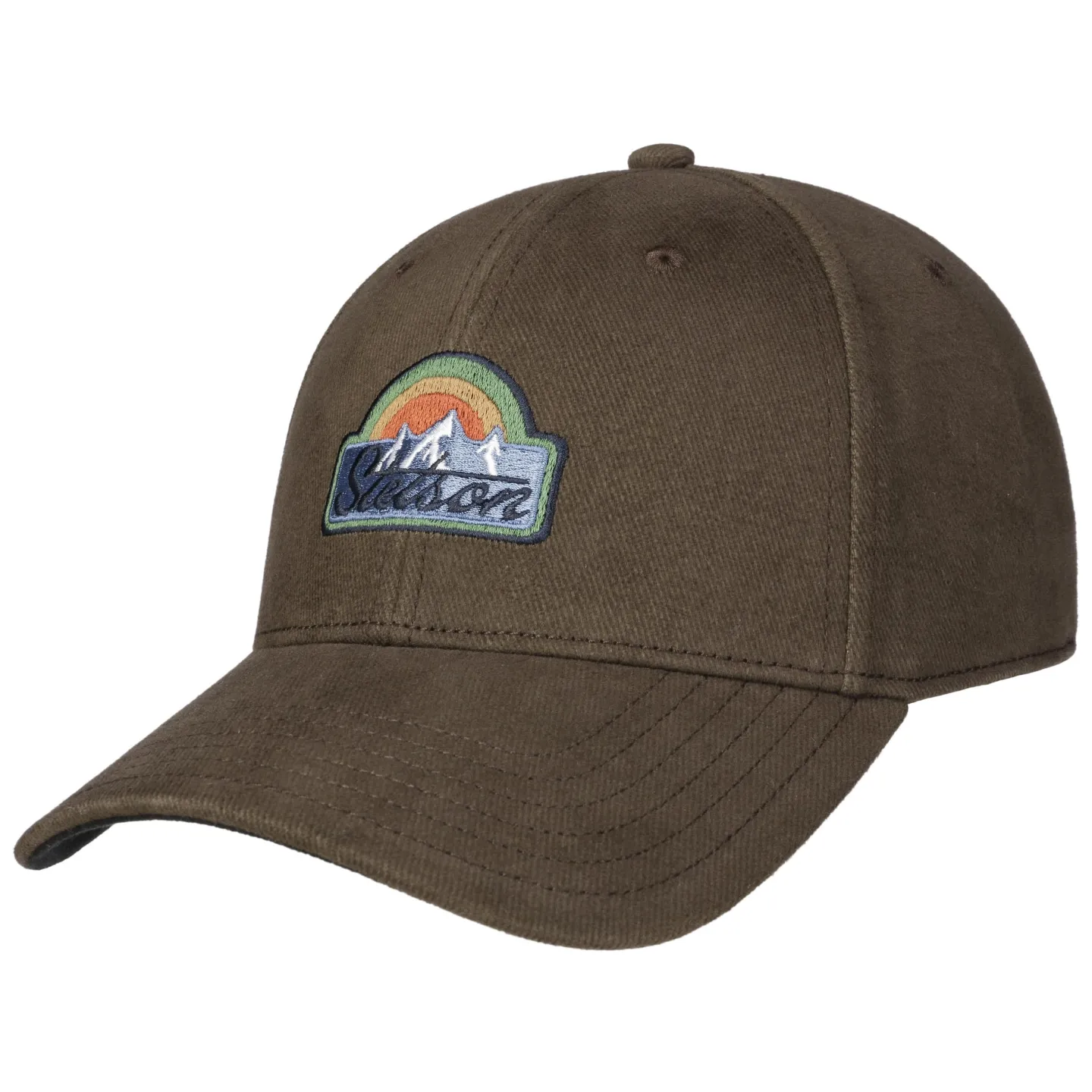 Stetson Woods Cotton Baseball Cap Brown - Reference: 20977| Traclet Hat Shop