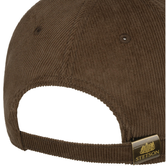 Casquette Baseball Woods Coton Marron - Stetson