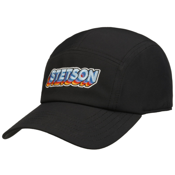 Black Leeming Panel Cap - Stetson