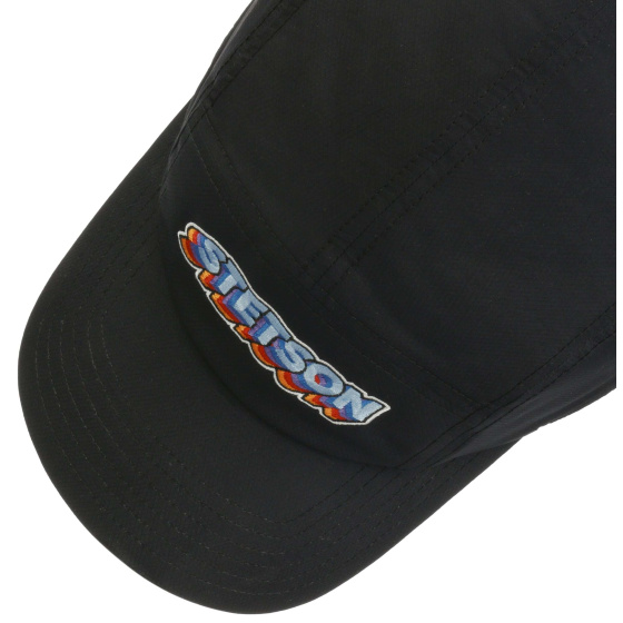 Black Leeming Panel Cap - Stetson