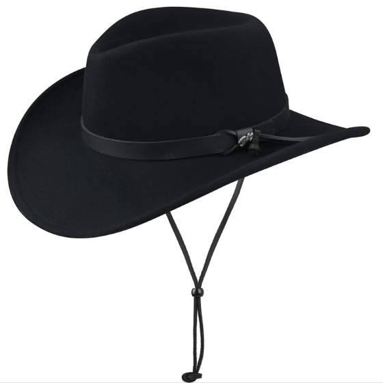 Black Felt Morgan Western Hat - Bailey
