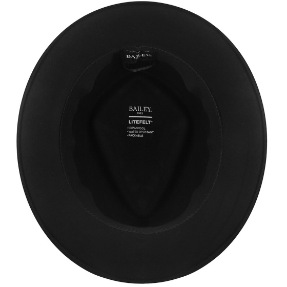 Black Lasham Fedora Hat - Bailey