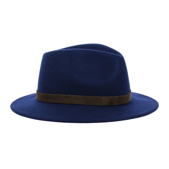 Hamilton Traveller Hat Blue Wool Felt - Crambes