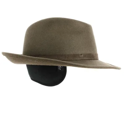 Fedora hat made in France with ear flaps - Ref 20992