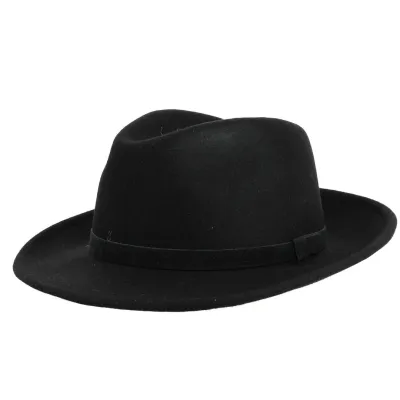Chapeau fedora noir cache oreille made in France