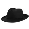 Chapeau fedora noir cache oreille made in France