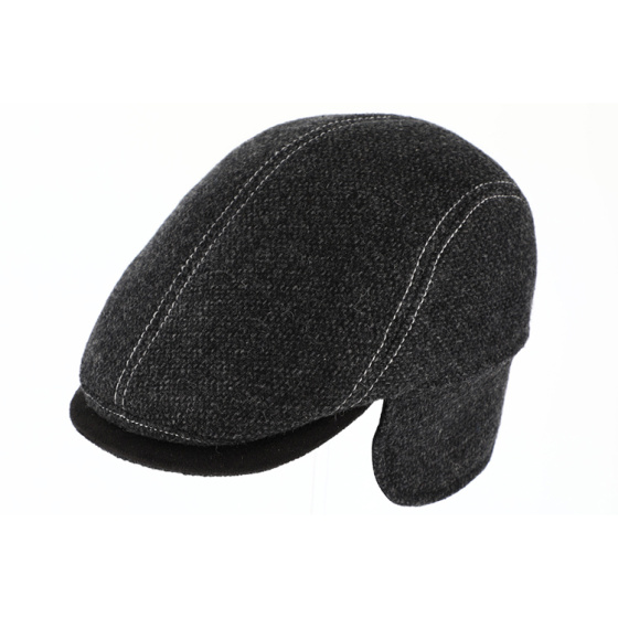 Casquette Elche Cache-Oreilles Anthracite- Traclet