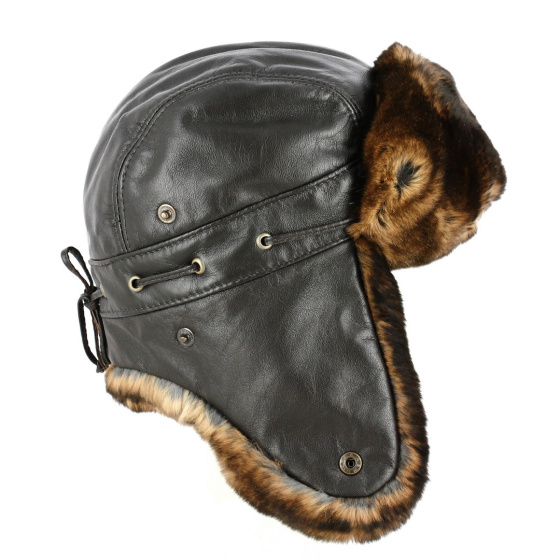 Chapka Ingo lapin Cuir - Gena