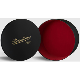 Calabria Round Black Hat Box - Barsalino