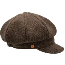 Casquette Gavroche Coco Tweed Marron