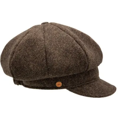 Brown Coco Tweed Newsboy Cap Reference: 21007| Traclet Hat Shop
