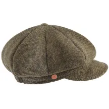 Casquette Gavroche Coco Tweed Olive