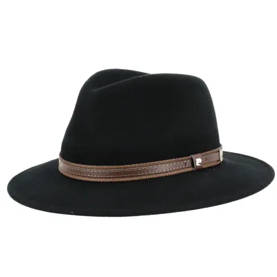 Chapeau Traveller Riviera Feutre Laine noir - Pierre Cardin